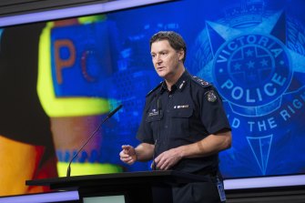 Chief Commissioner Shane Patton has urged protesters to stay at home. 