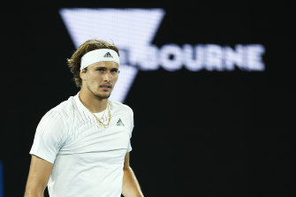 Alexander Zverev has raised questions about the Australian Open COVID-19 testing regime.