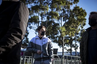 Melburnian Jake Talevski, 19, has managed to secure a Pfizer booking. 