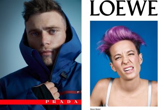 US freestyle skier and Olympian Gus Kenworthy and soccer player Megan Rapinoe have both found support as openly-gay athletes from luxury fashion companies such as Prada and Loewe.