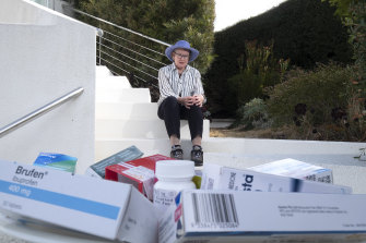 Melbourne’s Annie McPherson spends about $300 a month on medicines. 