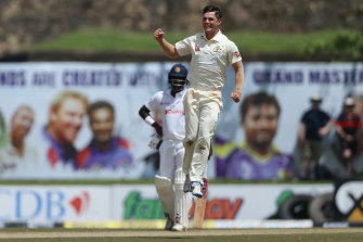 After waiting 514 balls for a third Test wicket, Mitch Swepson took two in two.