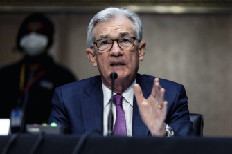 Fed chair Jerome Powell has been heavily criticised for not acting sooner to fight oinflation. 