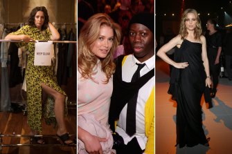 Celeste Barber in 2020, L’Oreal ambassador and supermodel Doutzen Kroes with Jay Alexander from ‘America’s Next Top Model’ in 2009 and actress Melissa George in 2011. 