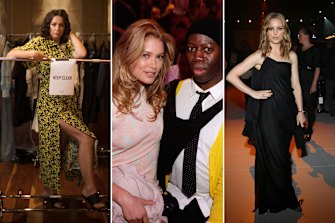 Celeste Barber in 2020, L’Oreal ambassador and supermodel Doutzen Kroes with Jay Alexander from ‘America’s Next Top Model’ in 2009 and actress Melissa George in 2011. 