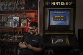 Sal Temssah, who runs a retro game store, says investors are increasingly joining nostalgic fans in snapping up classics.