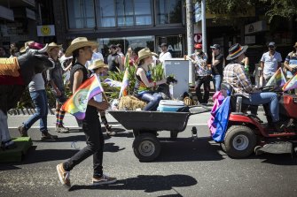 The 2022 Midsumma Pride March on Sunday.