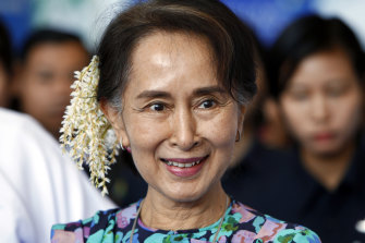 Myanmar’s leader Aung San Suu Kyi 