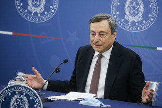 Italian PM Mario Draghi. 