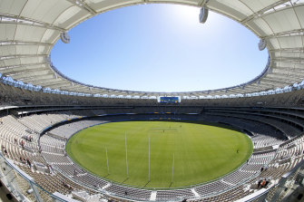Perth's $1.8 billion Optus Stadium. 