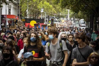images Melbourne Lockdown Dates 2021 March australia day 2021 invasion day rally