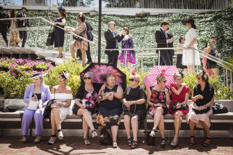 The players enjoyed perfect weather at the Melbourne Cup 2019.