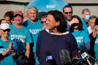 Independent Monique Ryan basks in the glow of a successful election campaign in Kooyong.