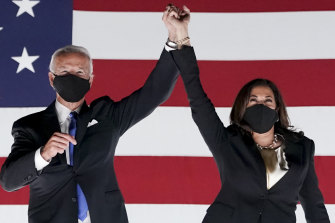 Democratic presidential and vice-presidential nominees: Joe Biden and Kamala Harris.