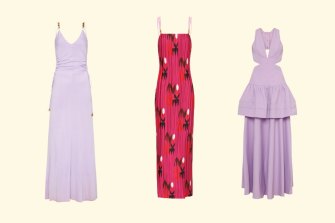 Manning Cartell’s Master Key Chain Dress, Fiesta Pleated Dress, and Sweet Escape Maxi Dress.