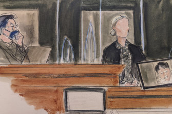 In this sketch, a witness testifies under the pseudonym “Kate”.