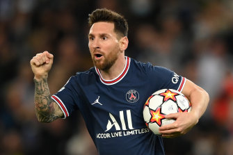 Lionel Messi scored two goals, including the decisive penalty, in PSG’s come-from-behind win over Leipzig.