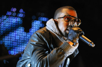 Kanye West performs in Melbourne in 2008 