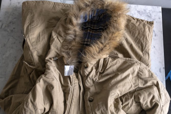 A jacket with a mislabelled hood.