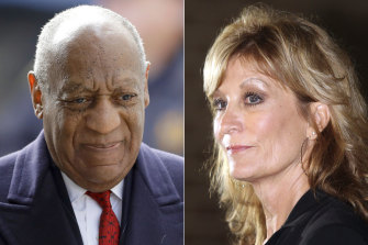 Judy Huth, right, said that Bill Cosby, left, sexually assaulted her at the Playboy Mansion in 1975 when she was 16.