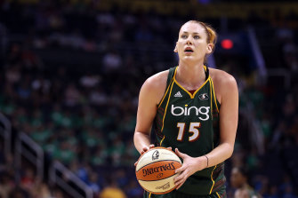 Lauren Jackson playing for the Seattle Storm in 2010.