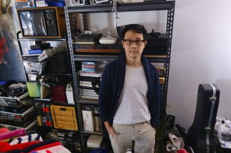 Chris Sim, a doctor during the day, picks through hard rubbish for up to 20 hours a week as a hobby and can make up to $5000 a month selling computer parts.
