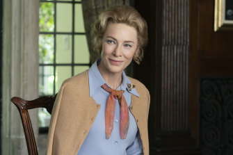 Cate Blanchett as Phyllis Schlafly in Mrs America.