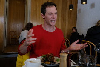 Accio mushrooms: Gareth Reeves is a regular at  the Dumbo Cafe.