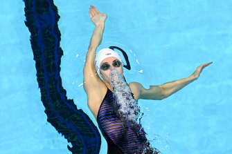 Backstroker Kaylee McKeown at the Australian Swimming Championships in Adelaide.