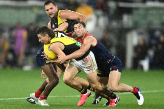 Jack Viney is a ferocious tackler, and a selfless player.