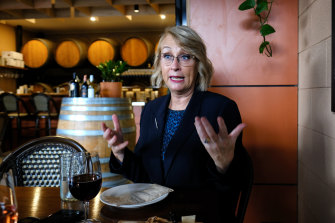 ‘We hope to fill in those missing teeth in the smile of Melbourne’: Sally Capp at the Queen Vic Market.