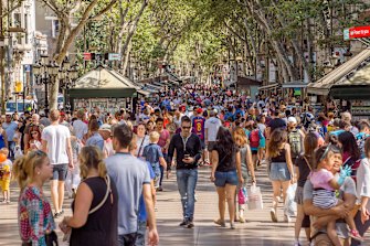 Las Ramblas, Barcelona. 