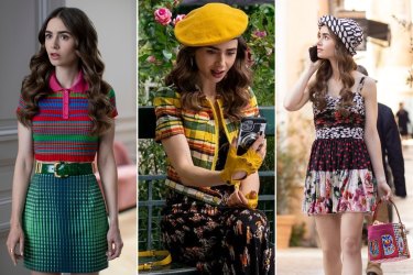 Prints, fingerless gloves and berets all take centre stage in the second season of 'Emily in Paris.'