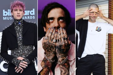 Machine Gun Kelly at the 2022 Billboard Music Awards; Sydney musician Justin Miller; Influencer Jordan Turner