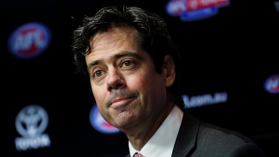 AFL CEO Gillon McLachlan says they are working on a set of protocols for the game's return.