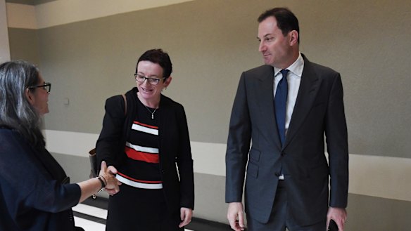 Major retailers such as Origin's Frank Calabria (right) and EnergyAustralia's Cath Tanna (far left) gathered to discuss improving power prices.