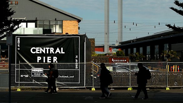 The pier remains fenced off and closed after it was shut due to structural issues. 