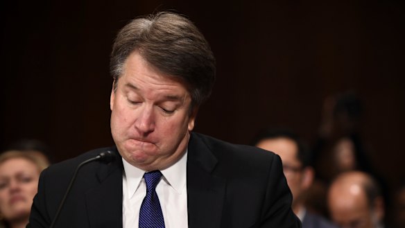 Supreme court nominee Brett Kavanaugh testifies before the Senate Judiciary Committee on Capitol Hill in Washington.