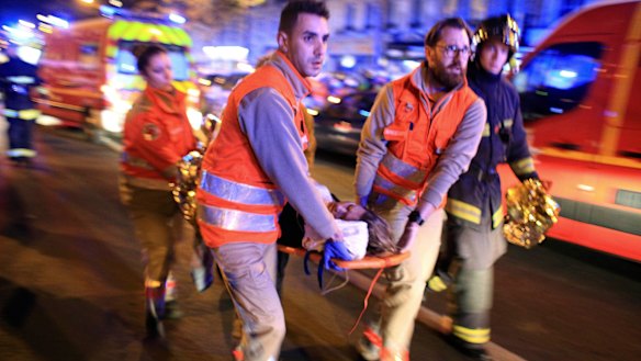 The scence outside the Bataclan theatre in Paris, one of the sites hit by terrorists in 2015.