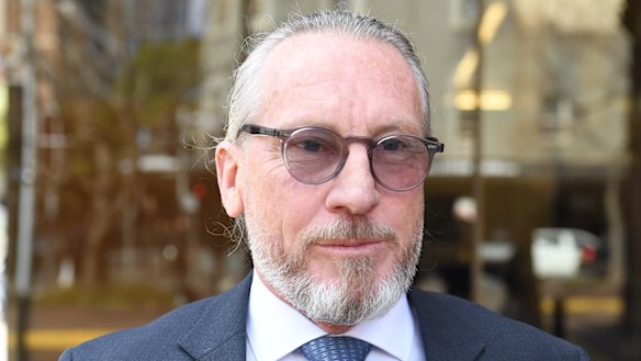 Peter Higgins, pictured, said John Marshall lunged aggressively at him "and he headbutted me in the nose".