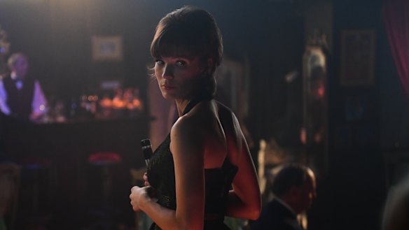 "It's hard not to be inspired by someone who takes on the world like that": Tilda Cobham-Hervey as Helen Reddy. 