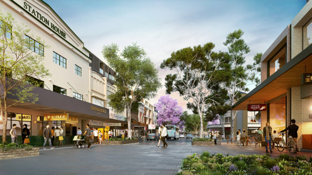 An artist’s impression of the redevelopment of the Campsie town centre.