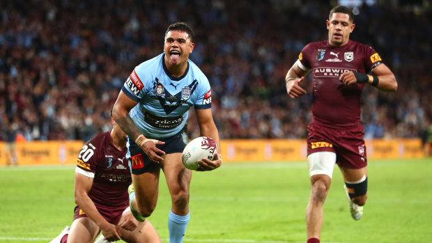 Latrell Mitchell and NSW are on fire.