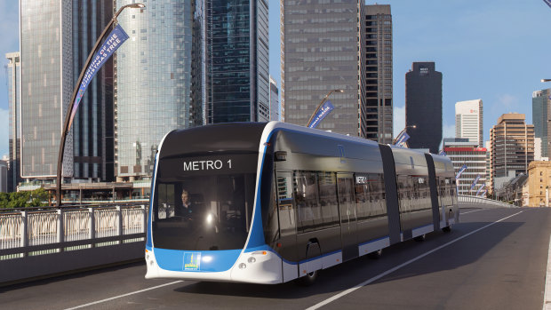 Brisbane Metro vehicles are expected to come in at a cost of about $3.16 million each, according to the latest council figures.