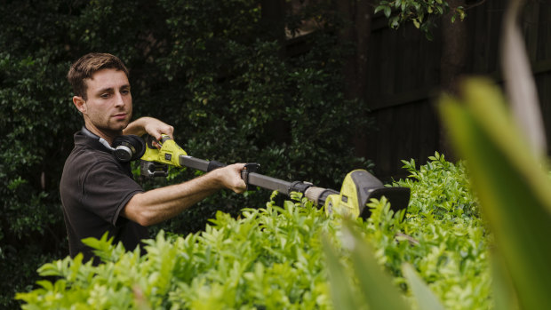 Gardener Alex Bruce is getting more job requests from people spending more time at home.