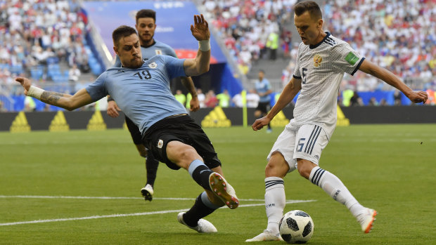 Surprise star: Denis Cheryshev was not expected to shine as he has this World Cup.