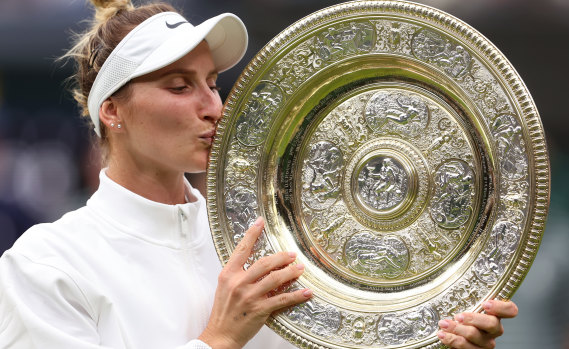 Reigning Wimbledon champion Marketa Vondrousova lost in the first round this year.