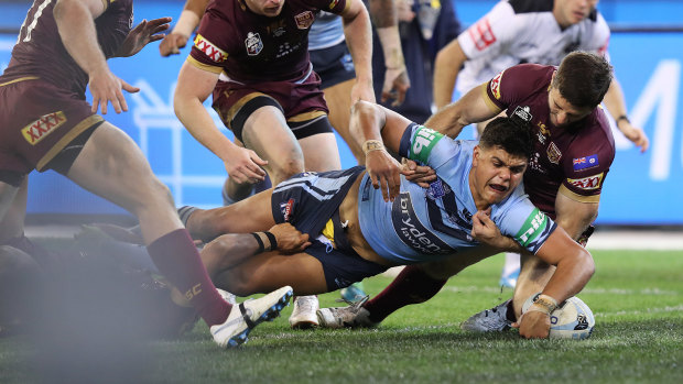 Centre of attention: Latrell Mitchell.