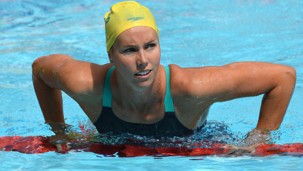 Overloaded: Emma McKeon was troubled by a shoulder injury before the Commonwealth Games.