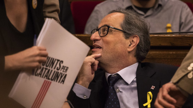 Catalonian separatist Quim Torra is the latest candidate for regional president.
